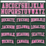 Custom Performance T-Shirt for Men & Women - Green Pink White Long Sleeve Custom Green Pink-White Long Sleeve Performance