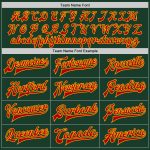 Custom Green Red Gold Bomber Jacket Full Snap Varsity Letterman Jacket Custom Green Red-Gold Bomber Full-Snap Varsity Letterman