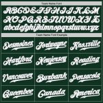 Custom Green White Gray Baseball Jersey Authentic Style 9099 Custom Green White-Gray Authentic Baseball Jersey Style 9099