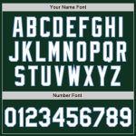 Custom Authentic Baseball Jersey - Green White Light Blue Design Custom Green White-Light Blue Authentic Baseball Jersey
