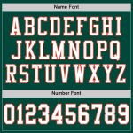 Custom Green White Orange Football Jersey Authentic Throwback Style Custom Green White-Orange Mesh Authentic Throwback Football