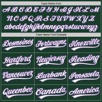 Custom Green White Purple Unisex Softball Jersey - Two-Button Design, Comfortable Fit Custom Green White-Purple Two-Button