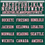 Custom Green Red White Mesh Throwback Football Jersey - Authentic Team Apparel Custom Green White-Red Mesh Authentic Throwback