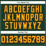 Hunter Green Gold-Red Authentic Throwback Basketball Jersey - Custom Design Custom Hunter Green Gold-Red Authentic Throwback