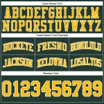 Authentic Custom Hunter Green Basketball Shorts with Gold-White Accents, Throwback Style Custom Hunter Green Gold-White Authentic
