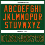 Hunter Green Orange Authentic Throwback Basketball Jersey - Custom Design Custom Hunter Green Green-Orange Authentic Throwback