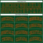 Hunter Green Orange Authentic Throwback Basketball Jersey - Custom Design Custom Hunter Green Green-Orange Authentic Throwback