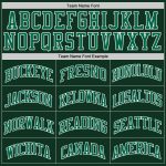 Custom Hunter Green Kelly Green White Basketball Jersey - Authentic Throwback Style Custom Hunter Green Kelly Green-White