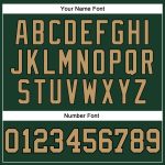 Authentic Throwback Basketball Jersey in Hunter Green and Old Gold-Black Custom Design Custom Hunter Green Old Gold-Black