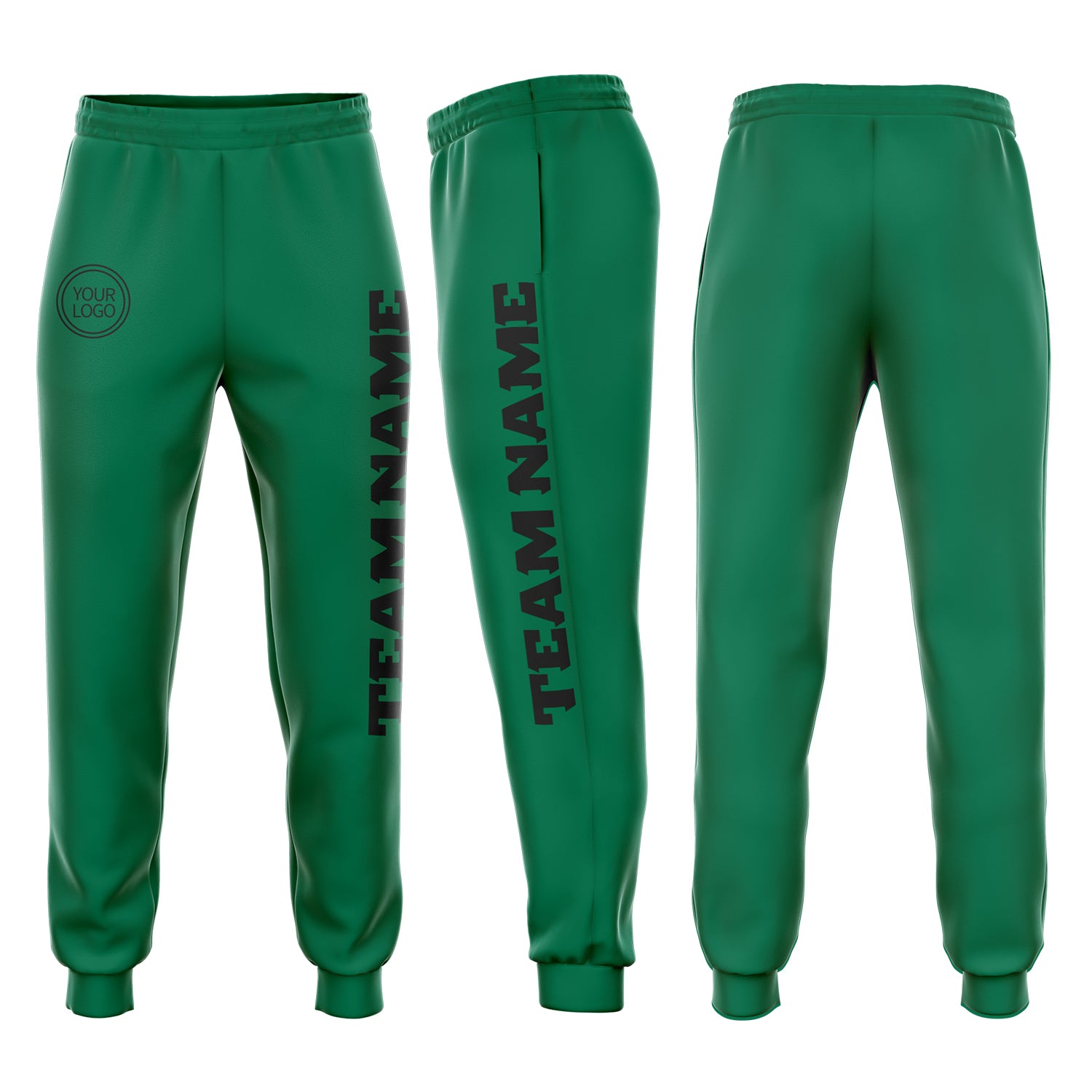 Custom Kelly Green Black Fleece Jogger Sweatpants Custom Kelly Green Fleece Jogger Sweatpants for Men and Women Custom Kelly Green Black Fleece Jogger Sweatpants