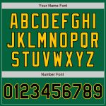 Custom Kelly Green Black Gold Baseball Jersey - Authentic Design for Fans Custom Kelly Green Black-Gold Authentic Baseball
