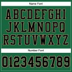 Custom Kelly Green Authentic Football Jersey - Black and Old Gold Mesh Design Custom Kelly Green Black-Old Gold Mesh Authentic