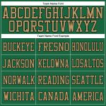 Custom Kelly Green Authentic Football Jersey - Black and Old Gold Mesh Design Custom Kelly Green Black-Old Gold Mesh Authentic