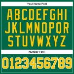 Authentic Kelly Green Throwback Basketball Jersey Gold-White Style 6753 Custom Kelly Green Gold-White Authentic Throwback