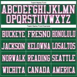 Custom Football Jersey - Authentic Kelly Green Hot Pink White Mesh Design Custom Kelly Green Hot Pink-White Mesh Authentic