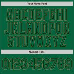 Custom Kelly Green Baseball Jersey - Authentic Black and Old Gold Design Custom Kelly Green Kelly Green Black-Old Gold Authentic