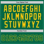 Custom Kelly Green Gold Authentic Throwback Basketball Jersey for Men Custom Kelly Green Kelly Green-Gold Authentic Throwback