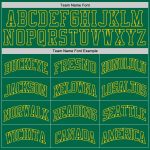 Custom Kelly Green Gold Authentic Throwback Basketball Jersey for Men Custom Kelly Green Kelly Green-Gold Authentic Throwback