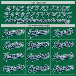 Kelly Green Navy White Varsity Letterman Bomber Jacket Custom Full-Snap Custom Kelly Green Navy-White Bomber Full-Snap Varsity