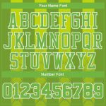 Custom Kelly Green Neon Sublimation Basketball Jersey - Round Neck, Green-White Design Custom Kelly Green Neon Green-White