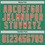 Custom Kelly Green Hockey Jersey with Orange and White Accents Custom Kelly Green Orange-White Hockey Jersey