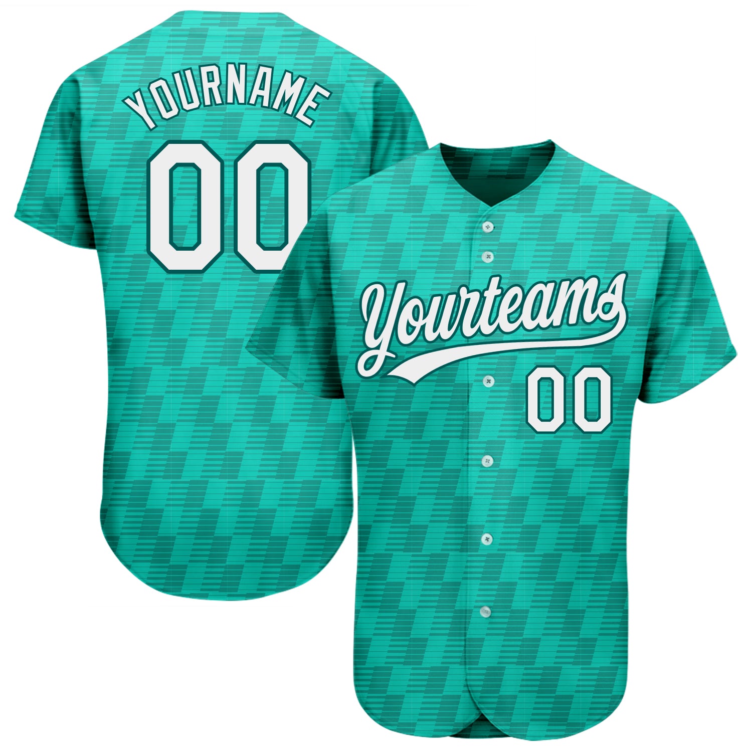 Custom Kelly Green White-Black 3D Pattern Design Authentic Baseball Jersey Authentic Baseball Jersey 3D Pattern Design in Custom Kelly Green and White-Black Custom Kelly Green White-Black 3D Pattern