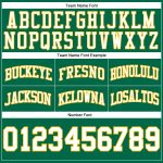 Custom Kelly Green White Gold Basketball Shorts - Authentic Throwback Style Custom Kelly Green White-Gold Authentic Throwback