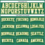 Custom Salute To Service Long Sleeve Performance T-Shirt in Kelly Green and White-Gold Custom Kelly Green White-Gold Long