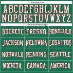 Custom Salute To Service Long Sleeve T-Shirt - Performance Fabric, Kelly Green with White-Red Accents Custom Kelly Green