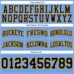 Light Blue Black-Gold Authentic Throwback Basketball Shorts - Custom Design Custom Light Blue Black-Gold Authentic Throwback