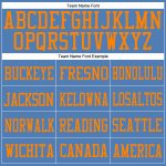 Light Blue Blaze Orange Custom Mesh Authentic Football Jersey Custom Light Blue Blaze Orange Mesh Authentic Football Jersey