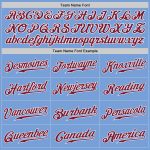 Custom Light Blue Authentic Baseball Jersey - Crimson White Style 7262 Custom Light Blue Crimson-White Authentic Baseball