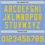 Light Blue Gold Authentic Baseball Jersey - Custom Design Sports Apparel Custom Light Blue Gold Authentic Baseball Jersey