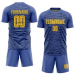 Light Blue Gold Black Soccer Jersey - Custom Third Sublimation Uniform Custom Light Blue Gold-Black Third Sublimation Soccer