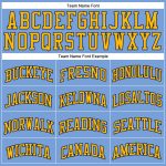 Light Blue Gold-Navy Authentic Basketball Jersey - Custom Throwback Design Custom Light Blue Gold-Navy Authentic Throwback