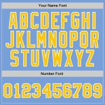 Light Blue Basketball Jersey - Custom Gold and White Authentic Throwback Design Custom Light Blue Gold-White Authentic Throwback