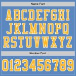 Light Blue Gold-White Mesh Authentic Football Jersey - Custom Design Custom Light Blue Gold-White Mesh Authentic Football