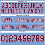 Custom Light Blue Maroon Cream Basketball Shorts - Authentic Throwback Style Custom Light Blue Maroon-Cream Authentic Throwback