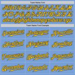 Light Blue Navy Gold Custom Baseball Jersey - Authentic Design for Fans Custom Light Blue Navy-Gold Authentic Baseball Jersey