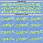 Custom Light Blue Neon Green White Baseball Jersey - Authentic Style 7699 Custom Light Blue Neon Green-White Authentic Baseball