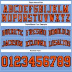 Light Blue Orange Black Authentic Basketball Shorts - Custom Throwback Style Custom Light Blue Orange-Black Authentic Throwback