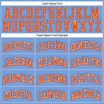 Light Blue Orange-Royal Authentic Basketball Jersey - Custom Throwback Design Custom Light Blue Orange-Royal Authentic Throwback