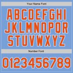 Light Blue Orange White Fade Fashion Baseball Jersey - Custom Authentic Design Custom Light Blue Orange-White Authentic Fade