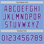 Authentic Light Blue Purple White Baseball Jersey Custom Style 8888 Custom Light Blue Purple-White Authentic Baseball Jersey