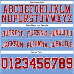 Light Blue Red-Cream Basketball Shorts Authentic Custom Throwback Style Custom Light Blue Red-Cream Authentic Throwback Basketball