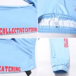 Light Blue Red Fleece Jogger Pants for Men and Women - Custom Sweatpants Custom Light Blue Red Fleece Jogger Sweatpants