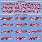 Custom Light Blue Red White Baseball Jersey | Authentic Fade Fashion Design Custom Light Blue Red-White Authentic Fade Fashion