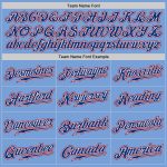 Authentic Baseball Jersey Custom Light Blue Royal-Red Design - Personalized Sports Apparel Custom Light Blue Royal-Red Authentic