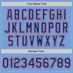 Authentic Baseball Jersey Custom Light Blue Royal-Red Design - Personalized Sports Apparel Custom Light Blue Royal-Red Authentic
