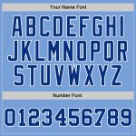Light Blue Royal White Basketball Jersey - Custom Authentic Throwback Custom Light Blue Royal-White Authentic Throwback Basketball